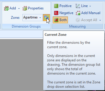Zone drop down box