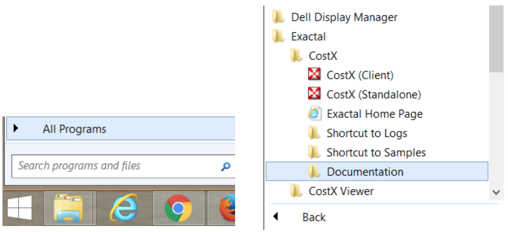 Select the folder of Documentation