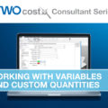 iTWO costX Working with Variables and Custom Quantities