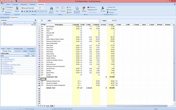 Contractor / Builder Estimating Workbook