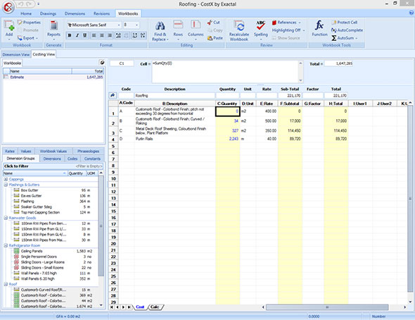Roofing Estimating Workbook